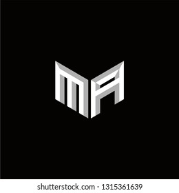 MA Logo Letter initial Designs Templete