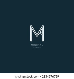 MA logo letter modern design