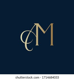 AM or MA Logo Monogram