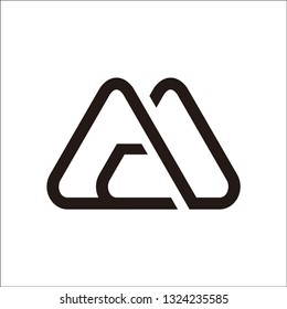 AM or MA logo mountain