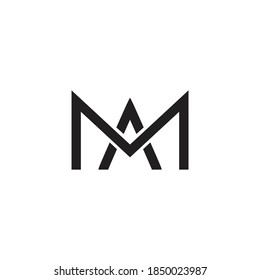 Ma Logo Vector Minimalist Templates Stock Vector (Royalty Free ...