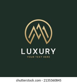 MA or AM luxury Monogram letter - AM Logo Design  