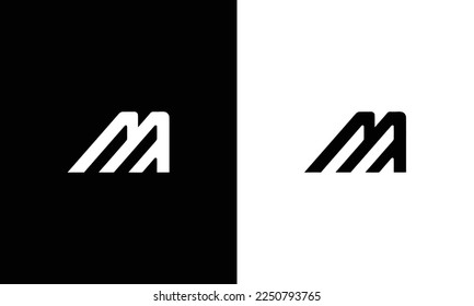 MA, M, A Abstract Letters Logo Monogram