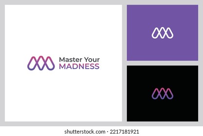 MA AM M A Initial Letters Luxury Fashion Monogram Logo. Beautiful Logotype design for luxury company branding.