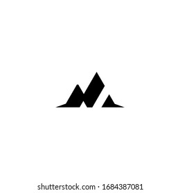 MA AM M A Letter Logo Design Vector Template