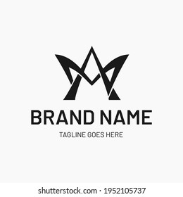 AM or MA Monogram Logo Design Vector Template