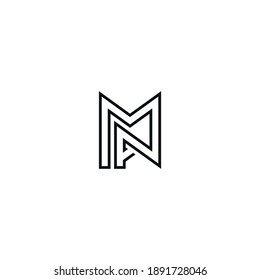  AM or MA ‍abstract outstanding professional business awesome artistic branding company different colors illustration logo