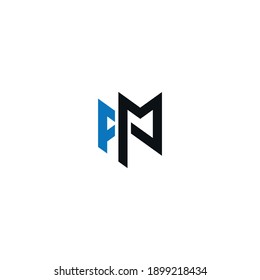  AM or MA ‍abstract outstanding professional business awesome artistic branding company different colors illustration logo
