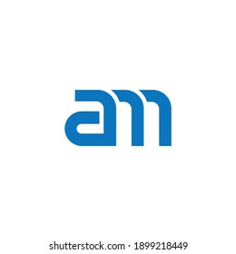 AM or MA ‍abstract outstanding professional business awesome artistic branding company different colors illustration logo