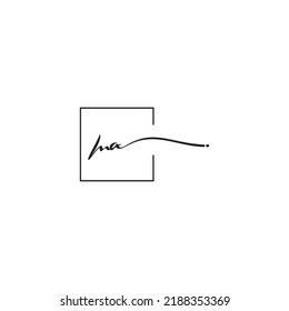 MA siganture logo concept in high quality professional design that will print well across any print media