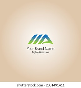 MA Vector logo design, Brand identity vector icon, AM Logo