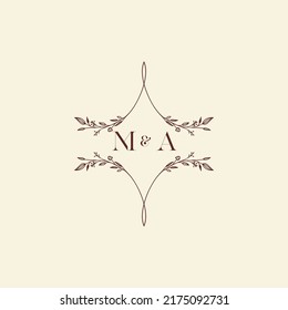 MA Hochzeit-Logobriefe in hochqualitativem professionellem Design, die in allen Printmedien gut gedruckt werden