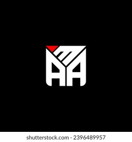 Diseño vectorial del logotipo de la carta MAA, logotipo sencillo y moderno de MAA. Diseño de alfabetos lujosos de MAA  