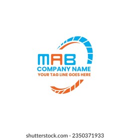 MAB letter logo creative design with vector graphic, MAB simple and modern logo. MAB luxurious alphabet design  