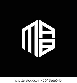 MAB logo MAB icon MAB monogram MAB letter minimalist Circle flat Unique modern abstract logo design.