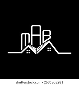 MAB Real State logo design, MAB simple and modern logo. MAB luxurious alphabet design  