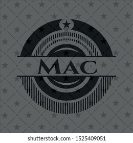 Mac black emblem. Vintage. Vector Illustration. Detailed.