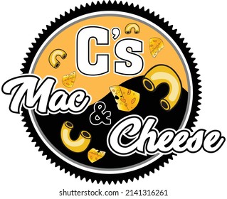 Mac and cheese logo for commercial use