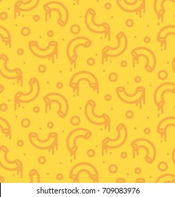 Mac And Cheese Seamless Pattern Vector