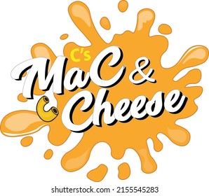 Mac and cheese vector logo for your business, hotel, restaurant 