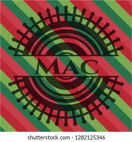 Mac christmas style emblem.