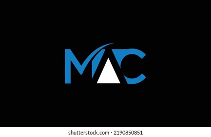  MAC Letter Initial Logo Design Template Vector Illustration 