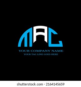 MAC letter logo creative design with vector graphic