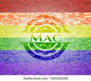 Mac lgbt colors emblem 