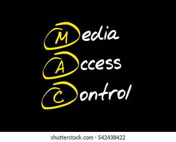 MAC Media Access Control, acronym concept