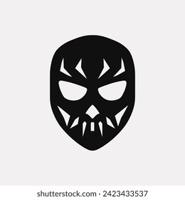 Macabre mask icon - Simple Vector Illustration