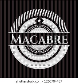 Macabre silvery emblem