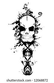 Macabre skull