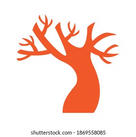 macabre tree halloween isolated icon vector illustration design