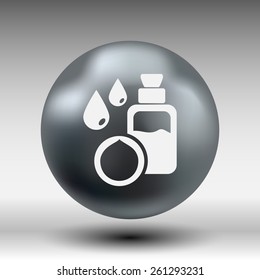Macadamia natural oil, Vector illustration organic nature