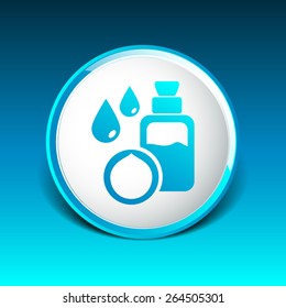 Macadamia natural oil, Vector illustration organic nature