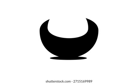 Macadamia nut logo, black isolated silhouette