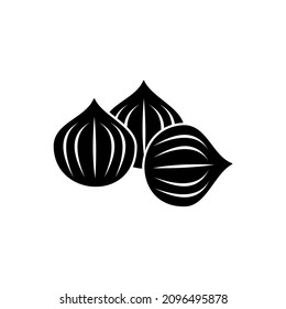 macadamia nuts icon, macadamia nuts vector  sign symbol