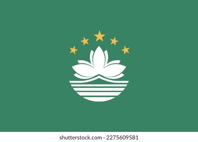 macao national flag
vector illustration