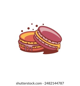 macaron abstract logo modern style