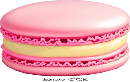 Macaron Detailed Beautiful Hand Drawn Vector Illustration