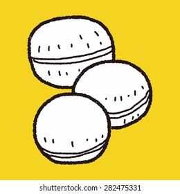 macaron doodle