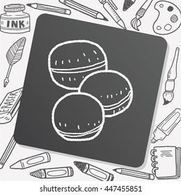 macaron doodle