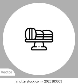 Macaron icon sign vector,Symbol, logo illustration for web and mobile