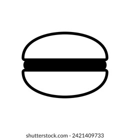 macaron icon symbol vector template