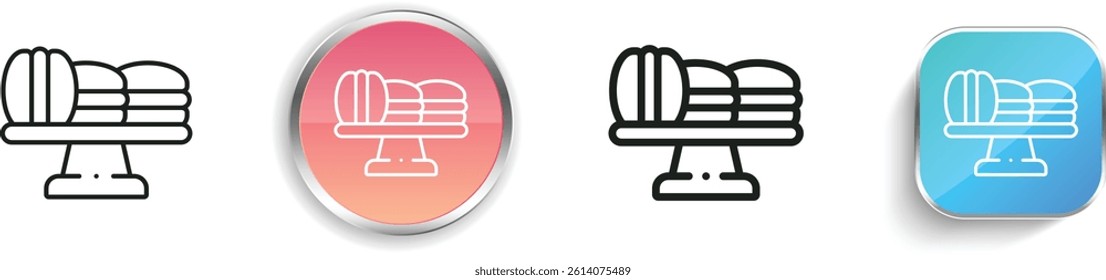 macaron icon. Thin Linear, Regular and Button Style Design Isolated On White Background