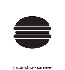 macaron icon vector design. glyph icon style