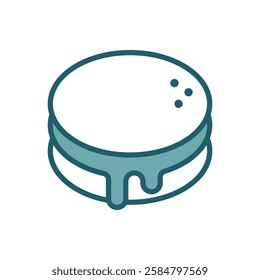 macaron icon vector design template simple and clean