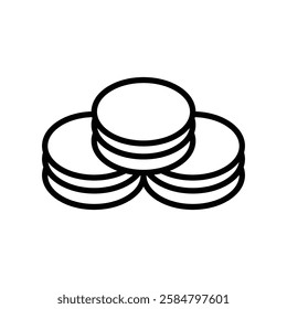macaron icon vector design template simple and clean