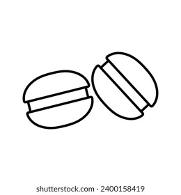 macaron icon vector macaroons sign 