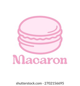 Icono de la Ilustración vectorial del logotipo de Macaron